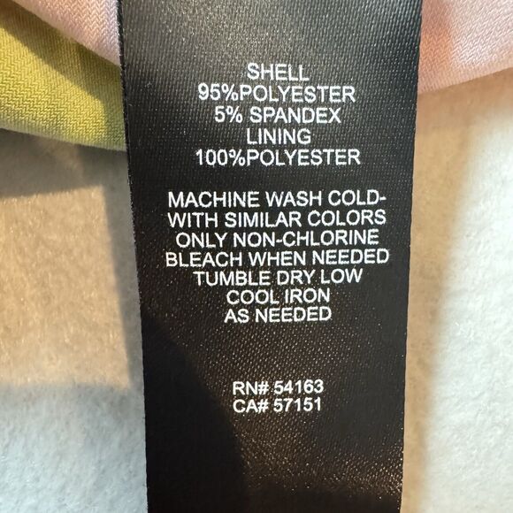 Jessica Howard Maxi Dress Sz 6 Green Pink Tropical Floral Front Knot V-Neck - Picture 10 of 11